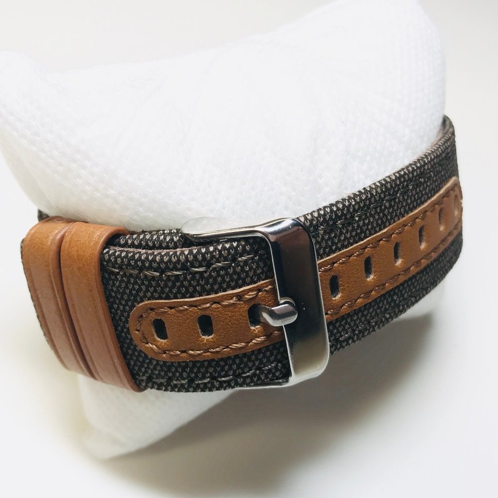 Apple Watch Canvas Nylon Leather Band